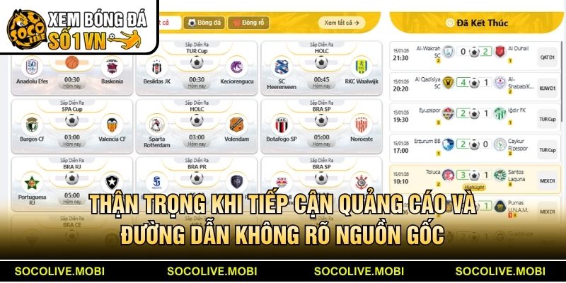 Thận trọng khi tiếp cận quảng cáo và đường dẫn không rõ nguồn gốc